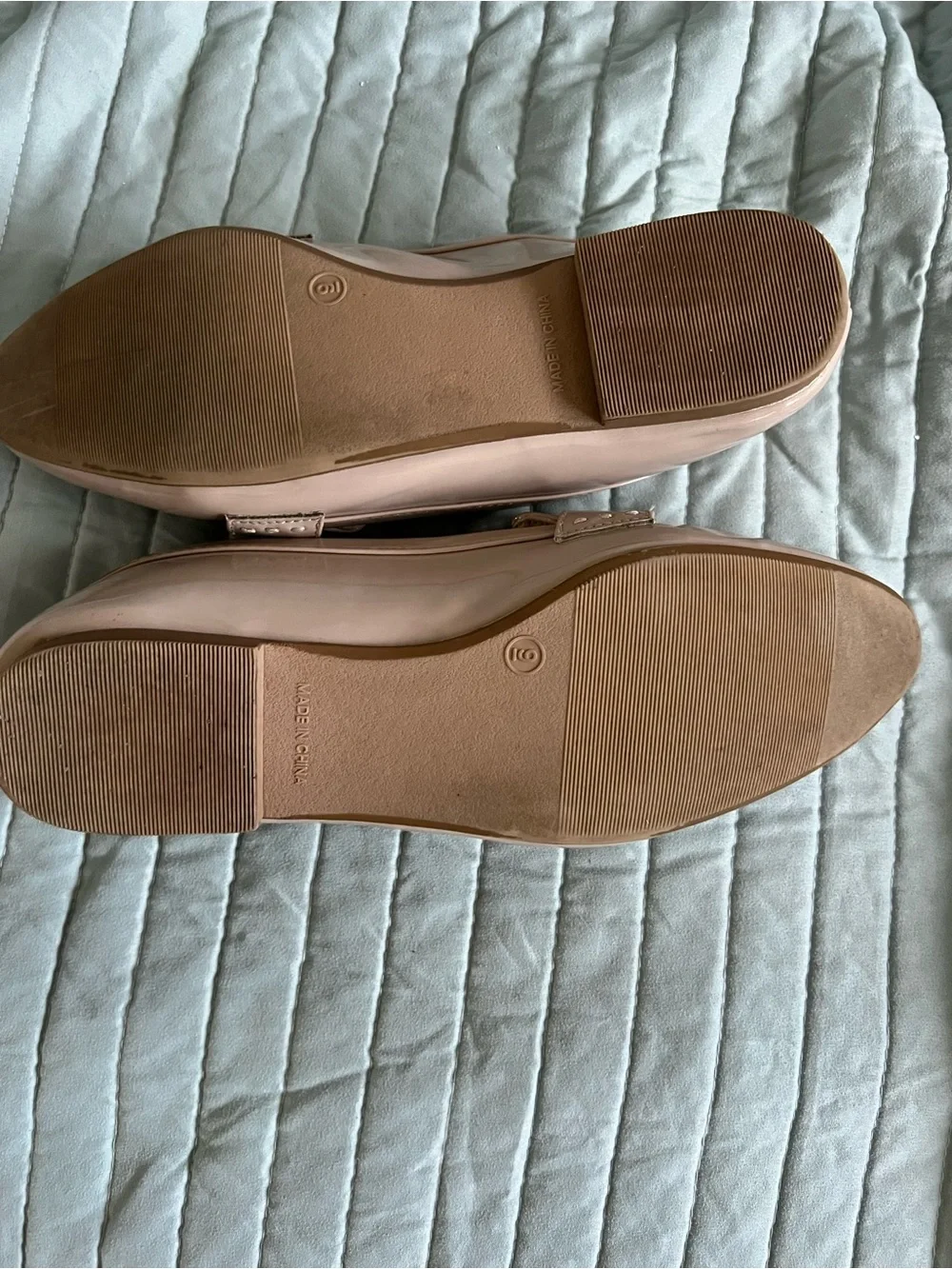 Old Navy Nude Patent Pointed-Toe Loafers